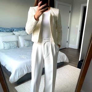 H&M Cream Crop Lace Jacket